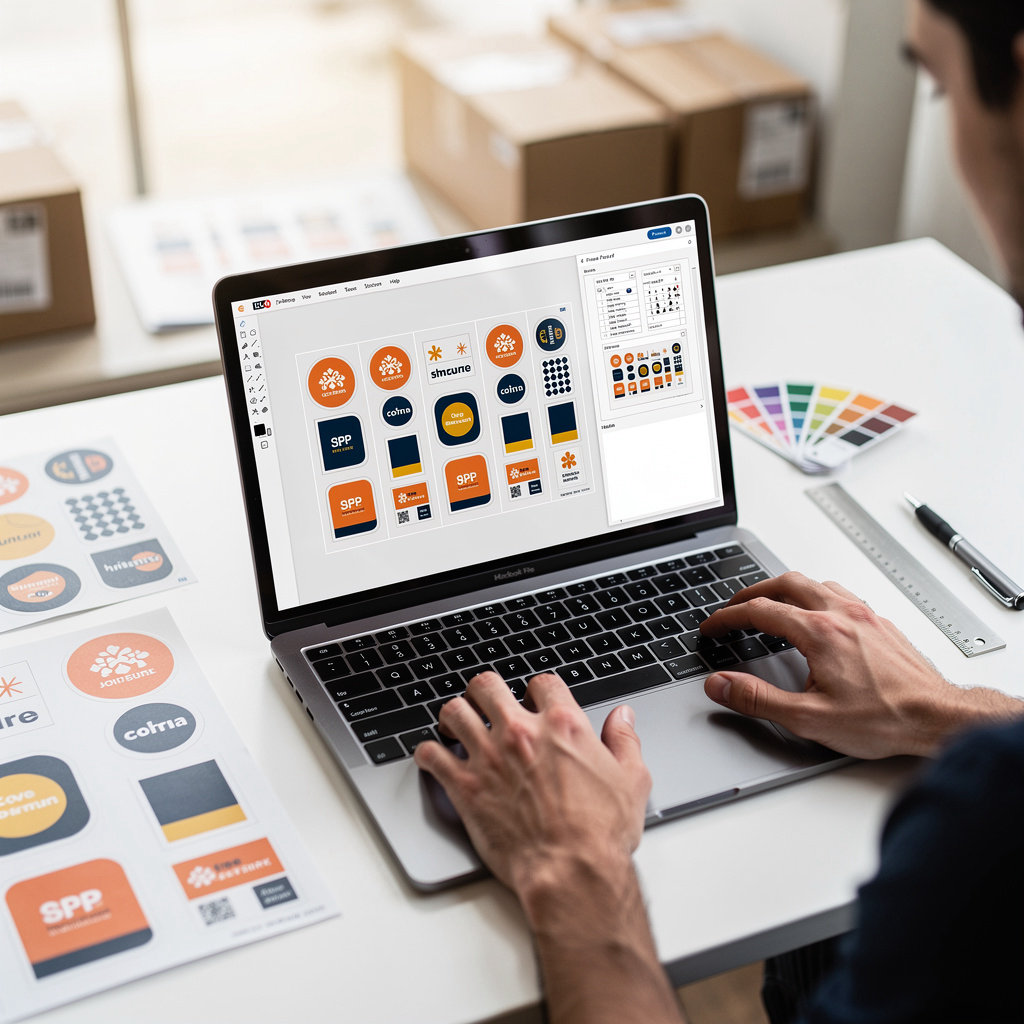 Sticker Mule free proof review process showing product mockup with design preview